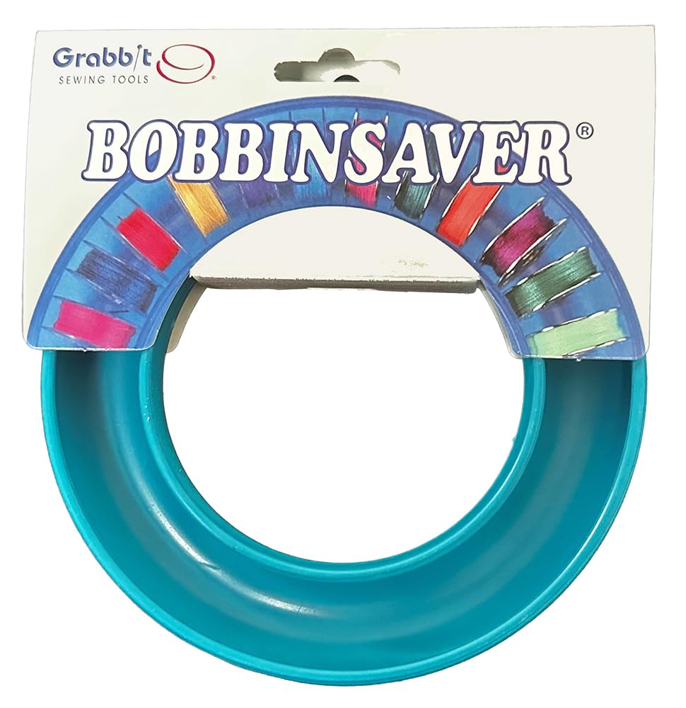 BobbinSaver Bobbin Organizer – Holds 20+ Bobbins – Flexible Plastic Holder for Sewing Machine, Embroidery, &amp; Quilting Bobbin Storage, Teal