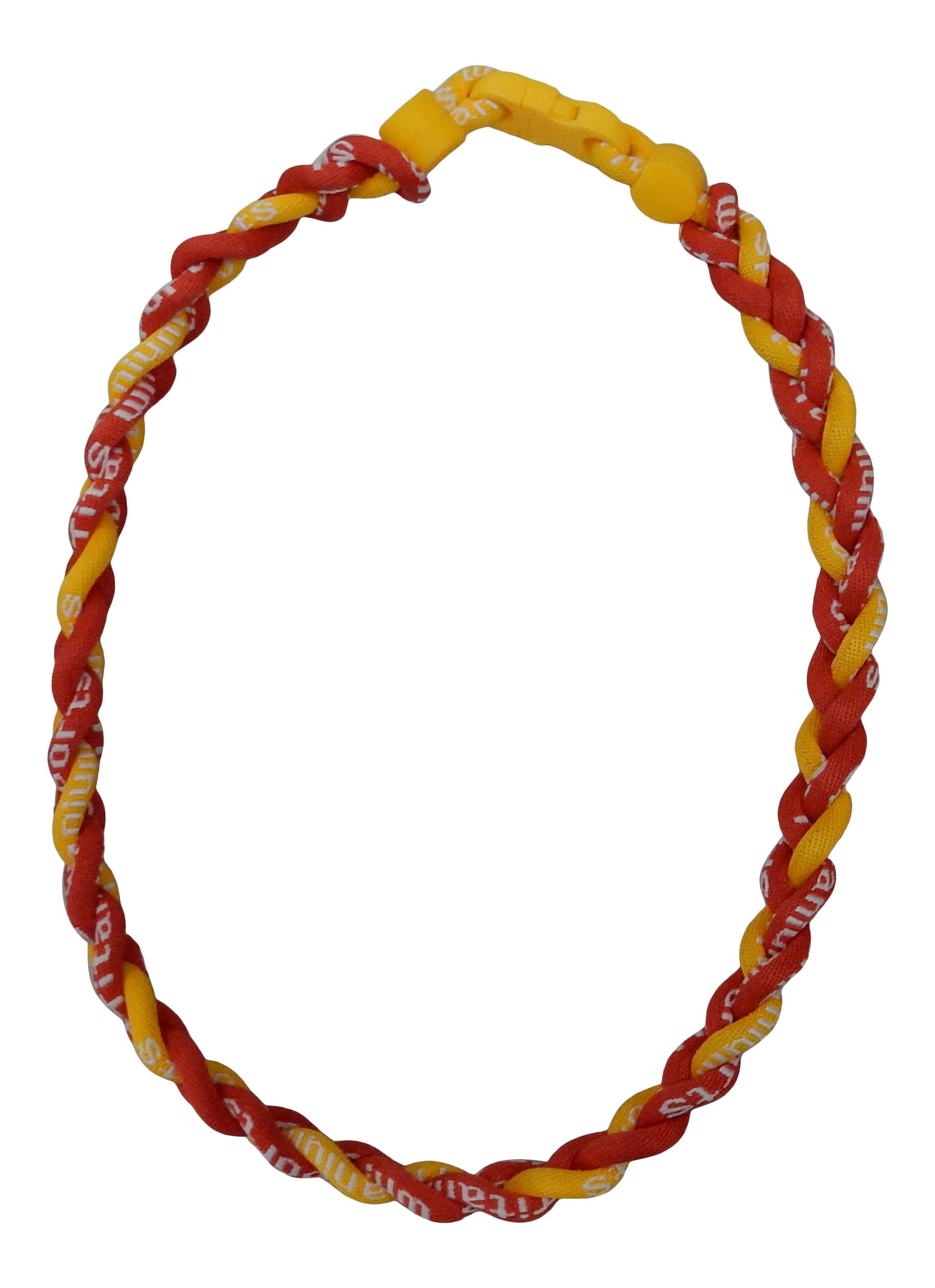 Sports Farm Collier tressé Tornado Baseball Softball Rouge Jaune Plastique sans pierre précieuse, Plastique, Pas de gemme
