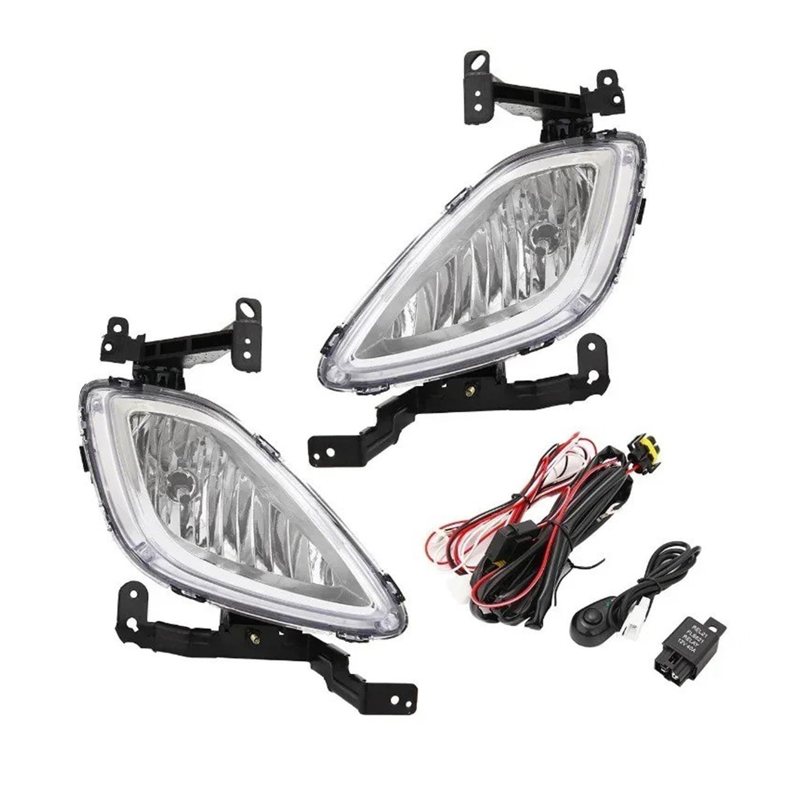Feux antibrouillard de qualité supérieure avec lentille transparente pour Elantra - 8