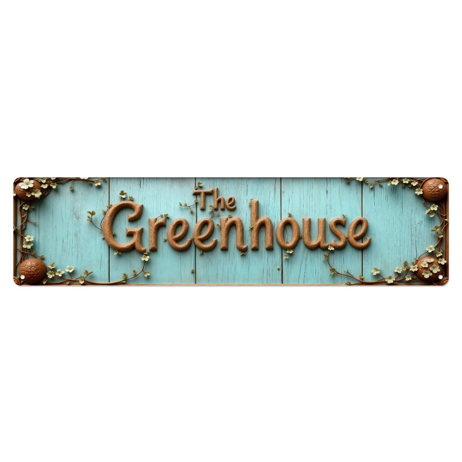 Floral Vine Signboard Design Metal Tin Sign Plaque