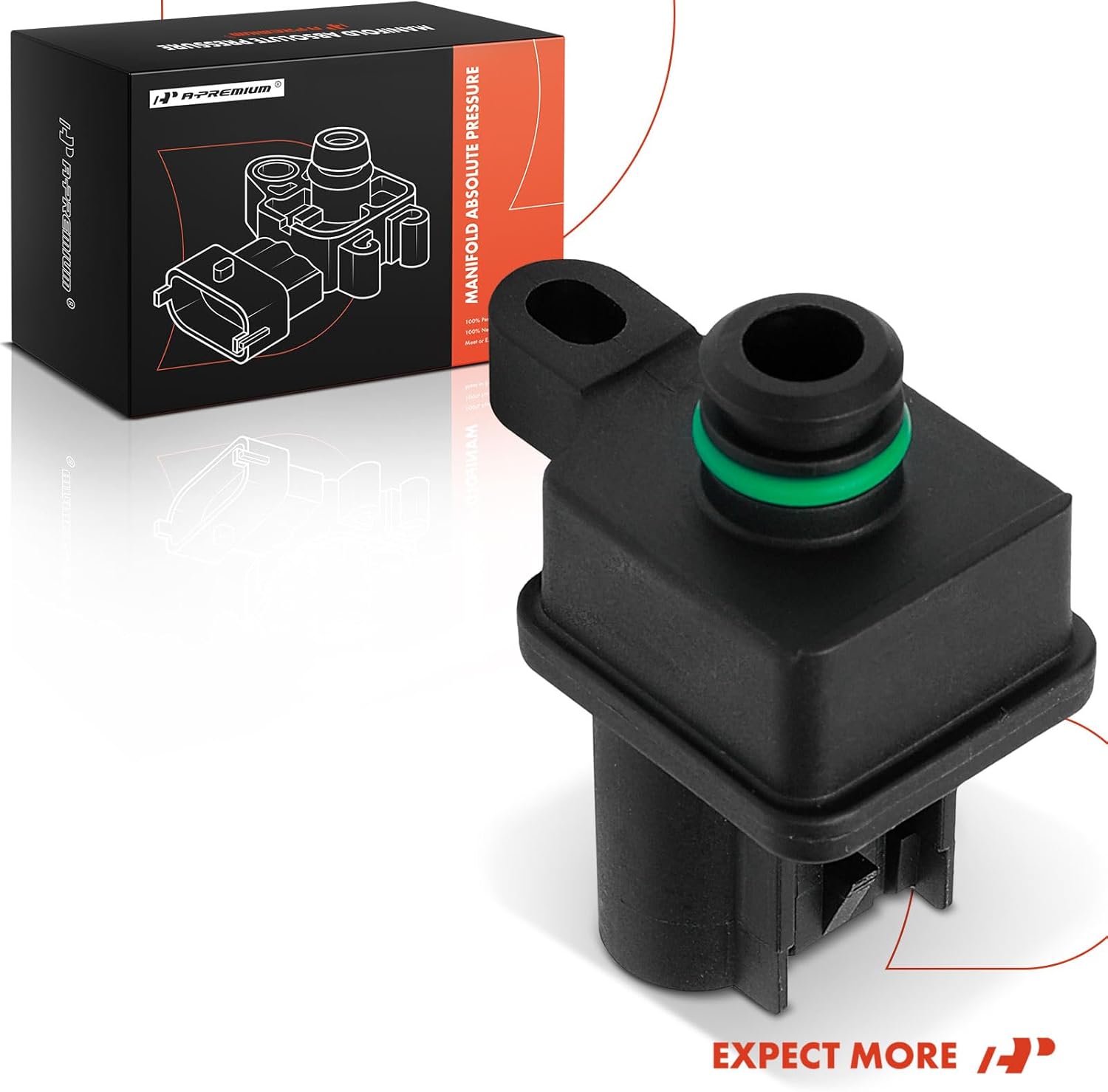 A-Premium Manifold Pressure (MAP) Sensor [3 Pins] Compatible with Chrysler Pacifica 2004-2005, Sebring 2005, 300M 2002-2004, Concorde 2002-2004, Intrepid 2002-2004 & Dodge Intrepid 2002-2004, Stratus