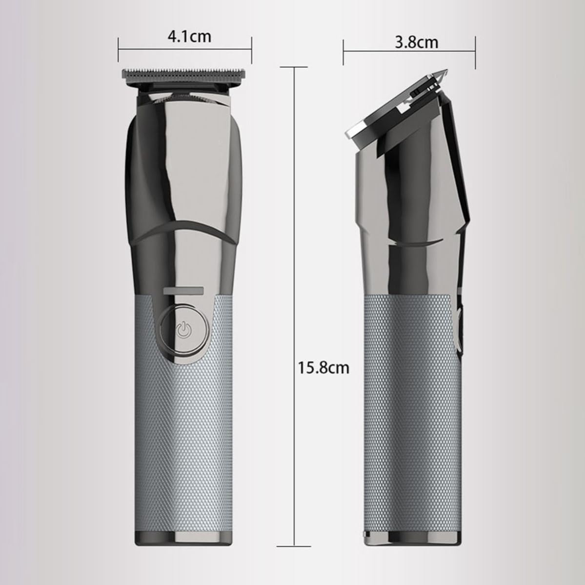 Tagliacapelli Elettrico Ricaricabile 5v 1a in Acciaio Inox Argento