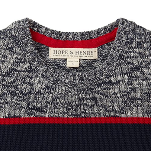 Image of Hope & Henry Boys' Long Sleeve Crew Neck Pullover Sweater
