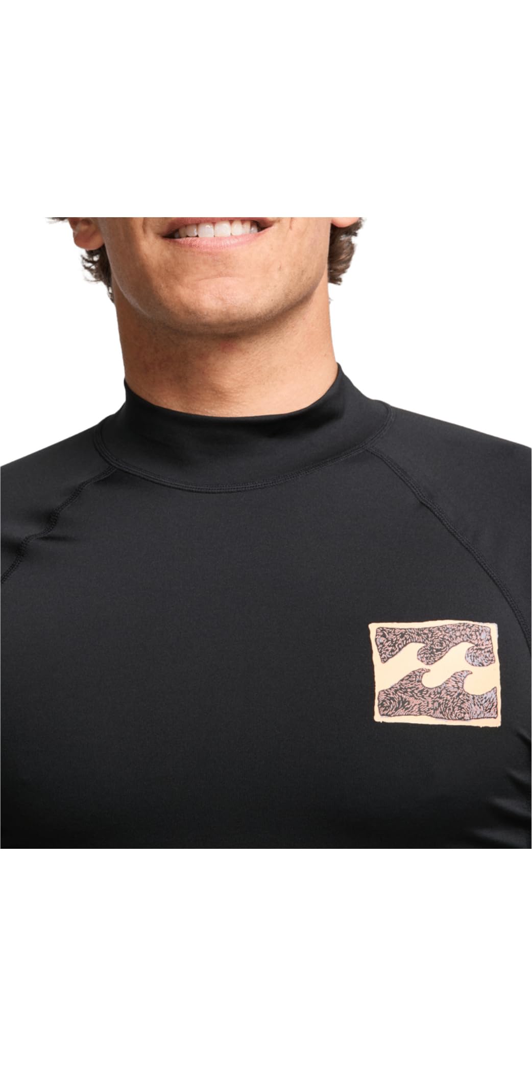 BILLABONG Re Issue Herren-Langarmshirt, LSF 50+, Schwarz