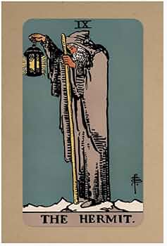 Amazon.co.jp: The Hermit タロットカードポスター - [11インチ x 17