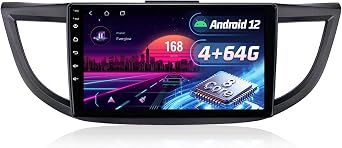 8Core 4+64G Radio Upgraded for Honda CRV 2012-2016,10.1" Screen CRV Stereo with Carplay and Android Auto 5G WiFi 48EQ DSP Bluetooth FM/AM/RDS SWC 1080p Backup Camera