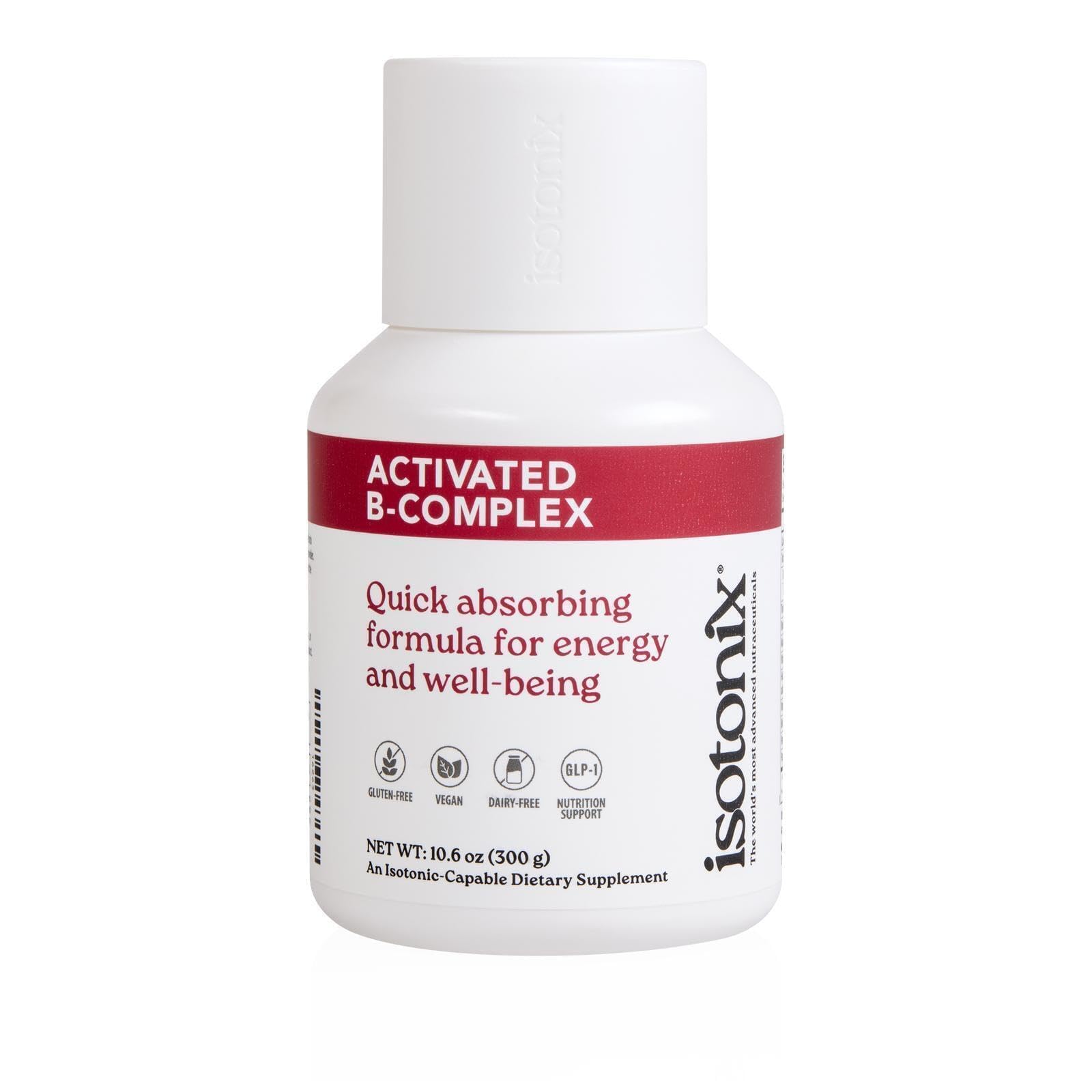 Isotonix Activated B Complex – Vegan B Vitamin Supplement for Energy, Stress Relief, and Nervous System Health – Isotonic Drinkable Formula – 90 Servings