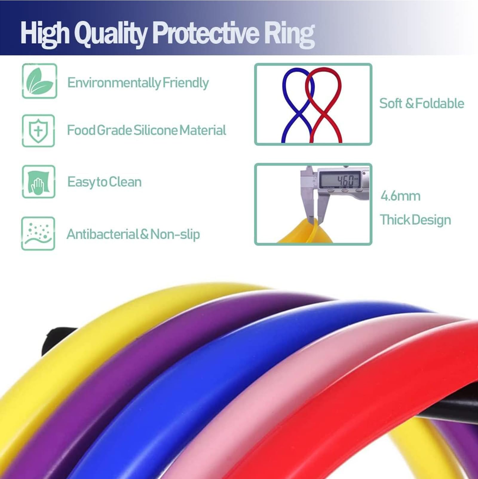 Fundas para aro de empuje de silla de ruedas, fundas para aro de empuje de silla de ruedas, funda protectora de silicona para aro de empuje de rueda trasera de silla de ruedas, accesorios para silla d