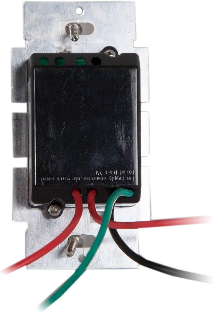 Maxxima 3-Way/Single Pole Dimmer Electrical Light Switch 600 Watt max, LED Compatible, Wall Plate Included - - 