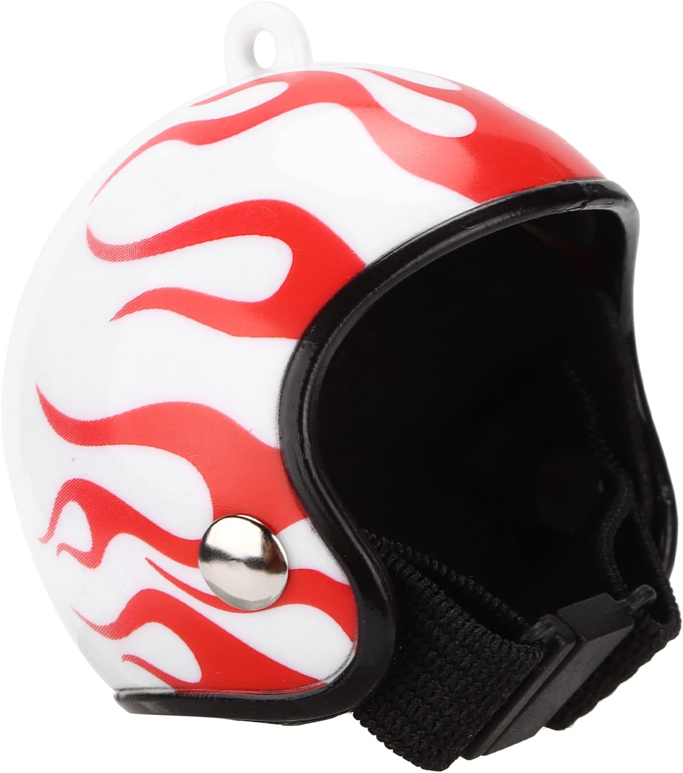 CryfoktChicken Hat Helmet, Interestin Funny Chicken Helmet Elastic for Birds (red flame)