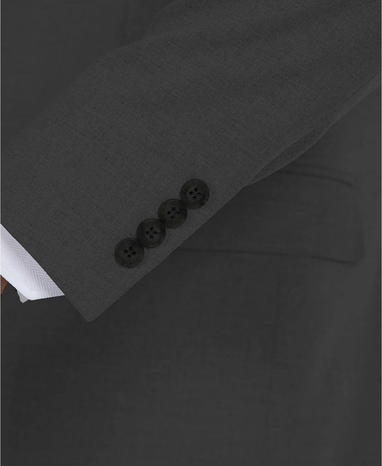 DKNY Men's Modern Fit High Performance Separates Business Suit Jacket, Charcoal Solid, 36 Regular
