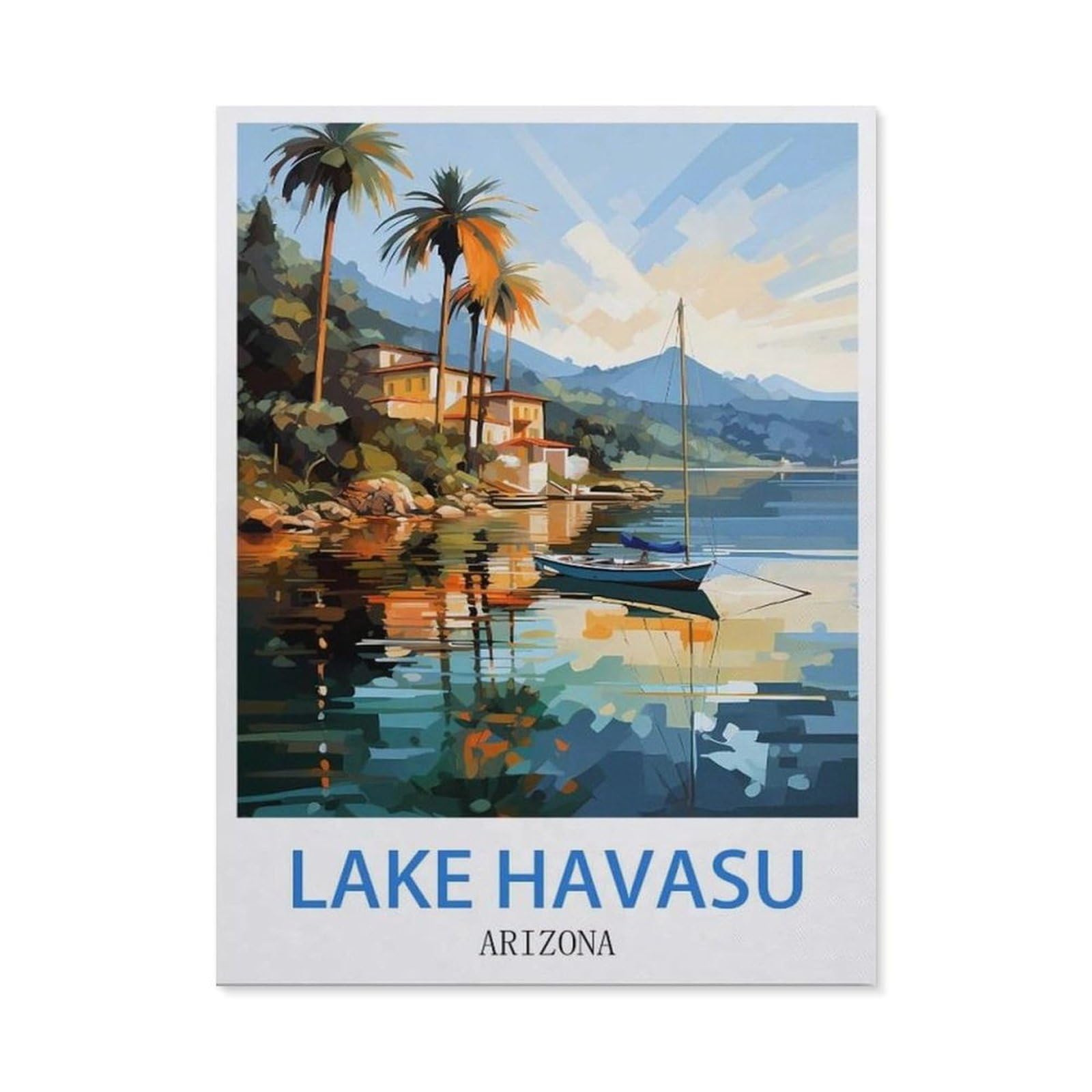 BEAYODKP 5D Diamond Painting Set ，Lake Havasu Arizona