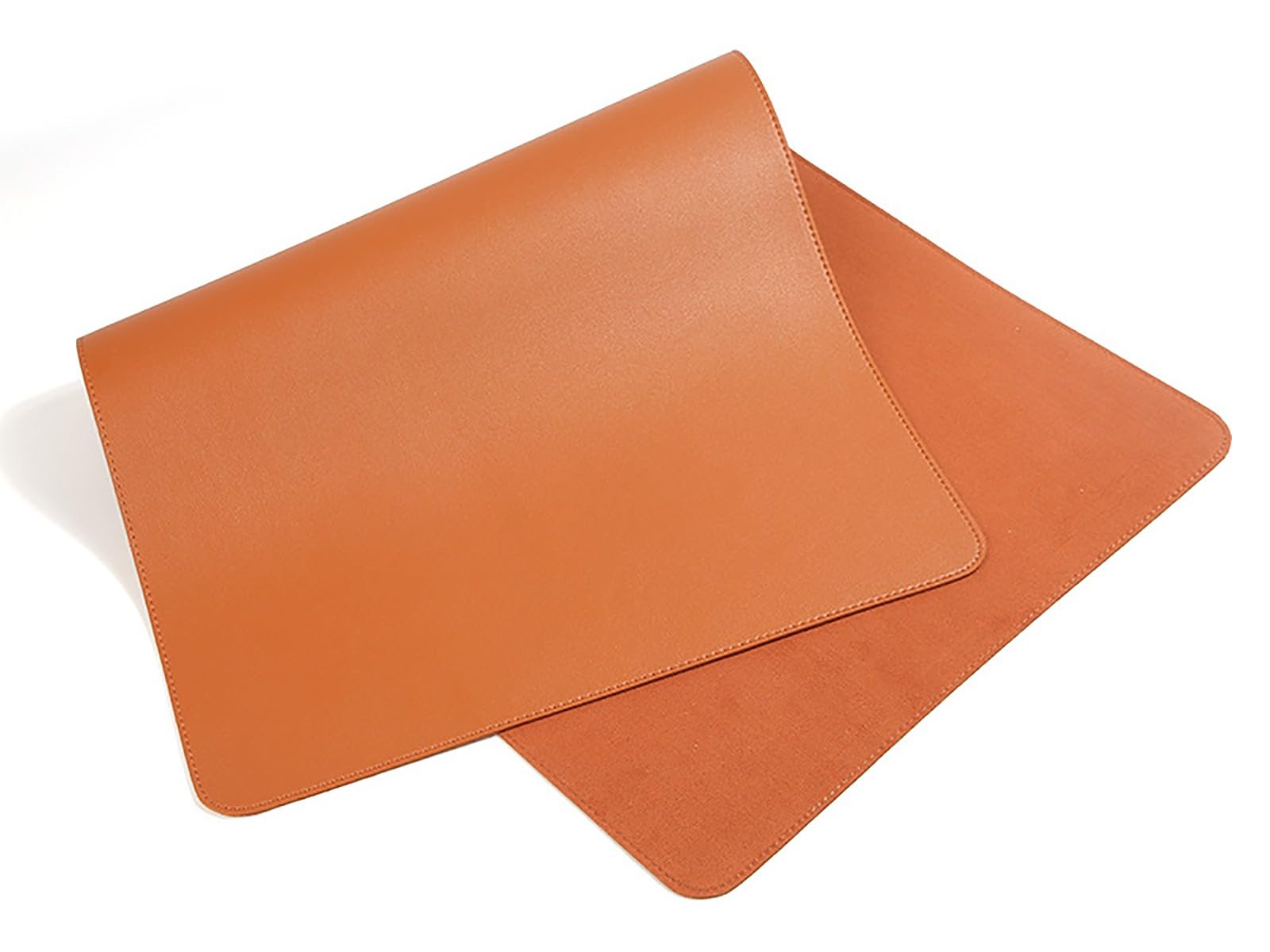 Sottomano da Tavolo Pad in pelle, Tappetino antiscivolo per scrivania, Tappetino per mouse impermeabile di grandi dimensioni, Mousepad con bordi cuciti e bloccabili(Brown,120x60cm)
