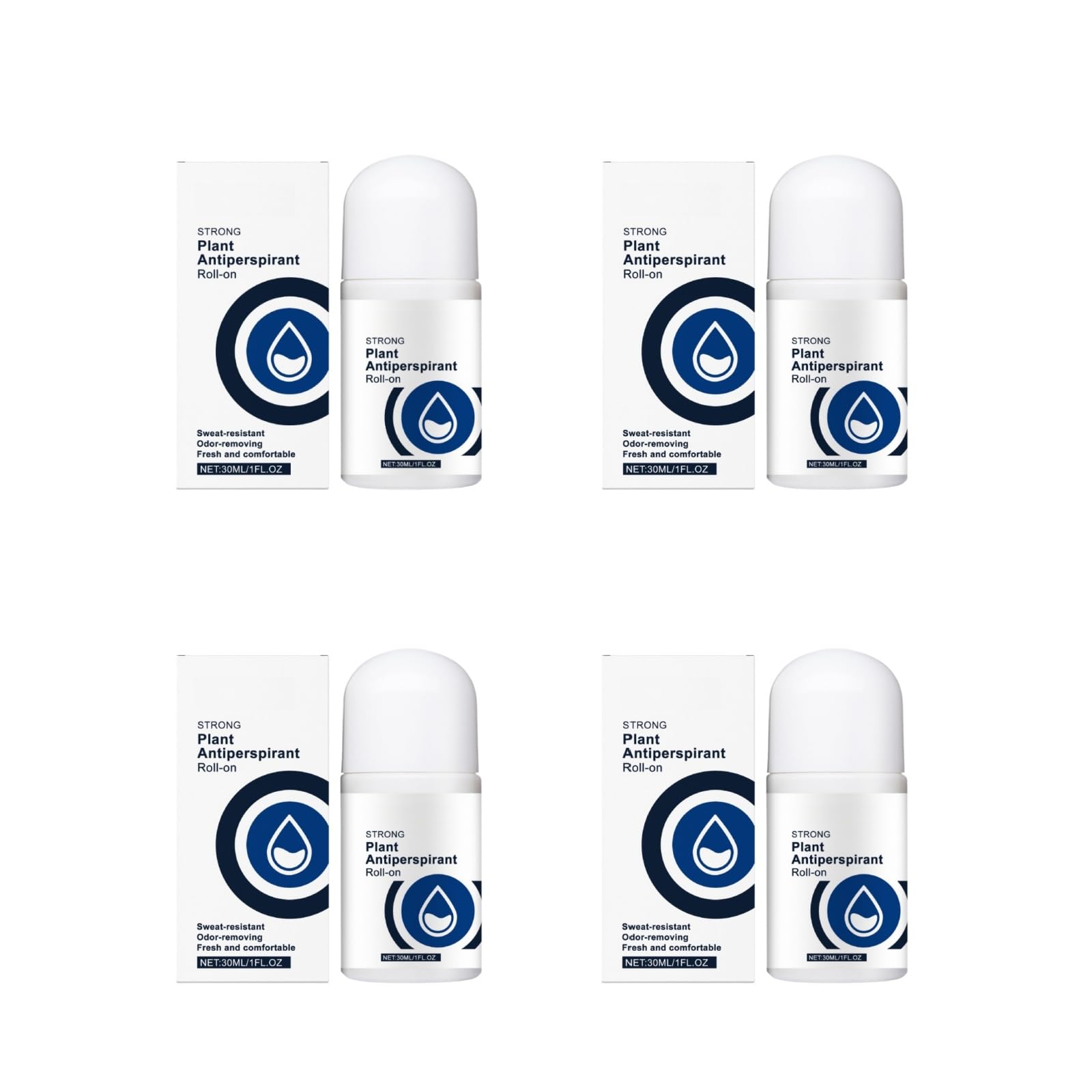 Deodorante roll-on antitraspirante al profumo di menta fresca, protezione 12 ore, non macchia, ipoallergenico per pelli sensibili, senza alcool e parabeni, 30 ml