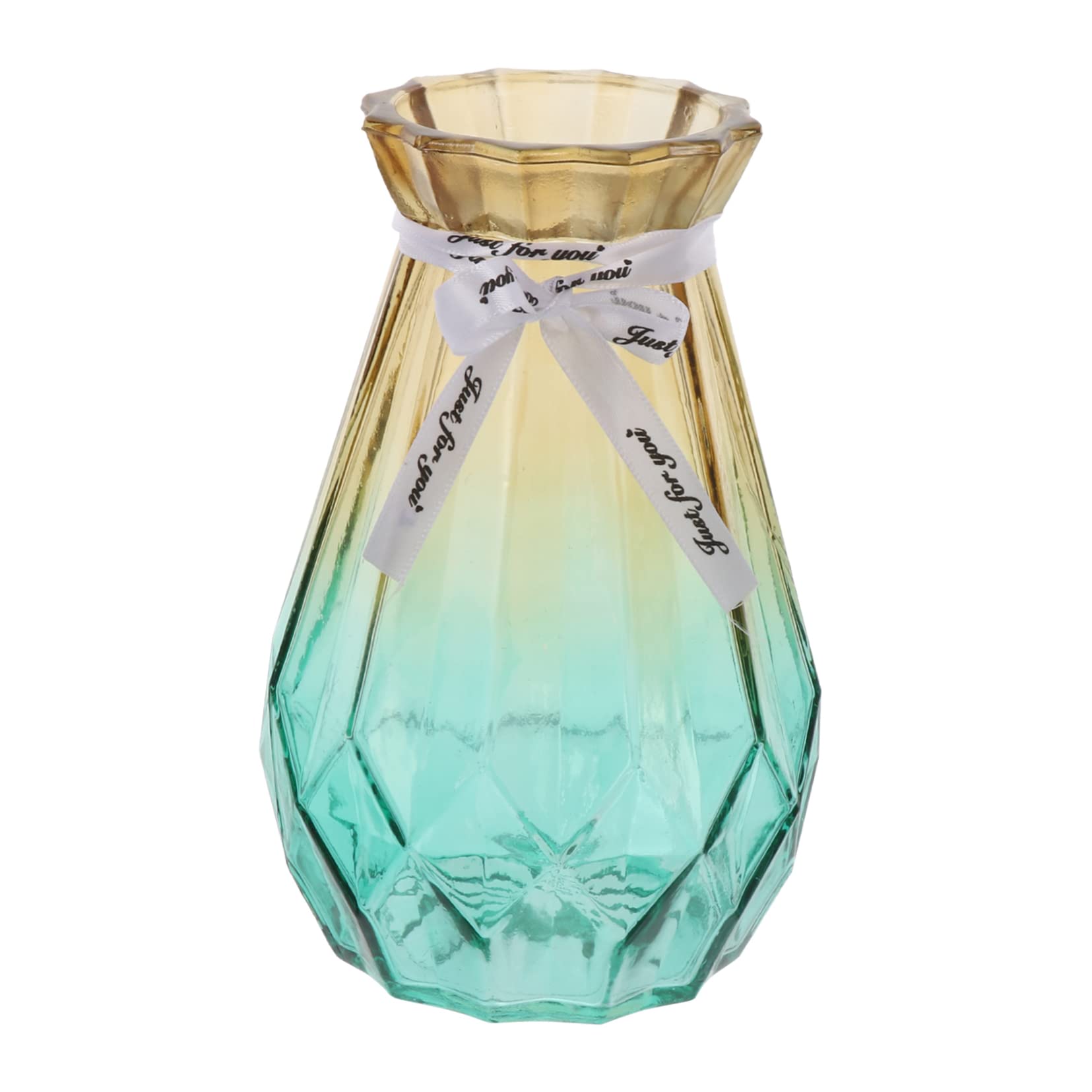 Amazon.co.jp: GARVALON グラデーションカラーガラス花瓶 小型フラワー