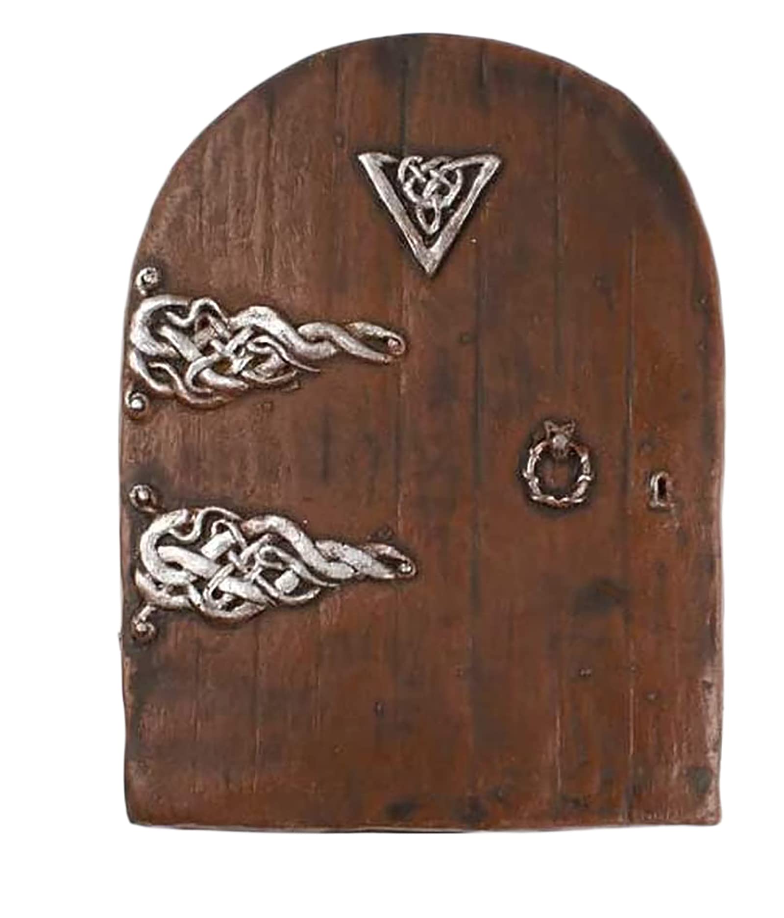CAROUSEL Brown Large Fairy Door - Wood, Traditional or Classic, for Skirting Boards, Walls and Trees, Wedding Decor