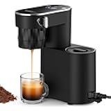 SIMPLETASTE Espresso Machine 20 Bar, Portable Multifunction Coffee Maker with Hot and Cold Brew, Dual Power Options, 6.1oz Water Tank, Single Serve Brewer for Travel, Camping, Office, Home