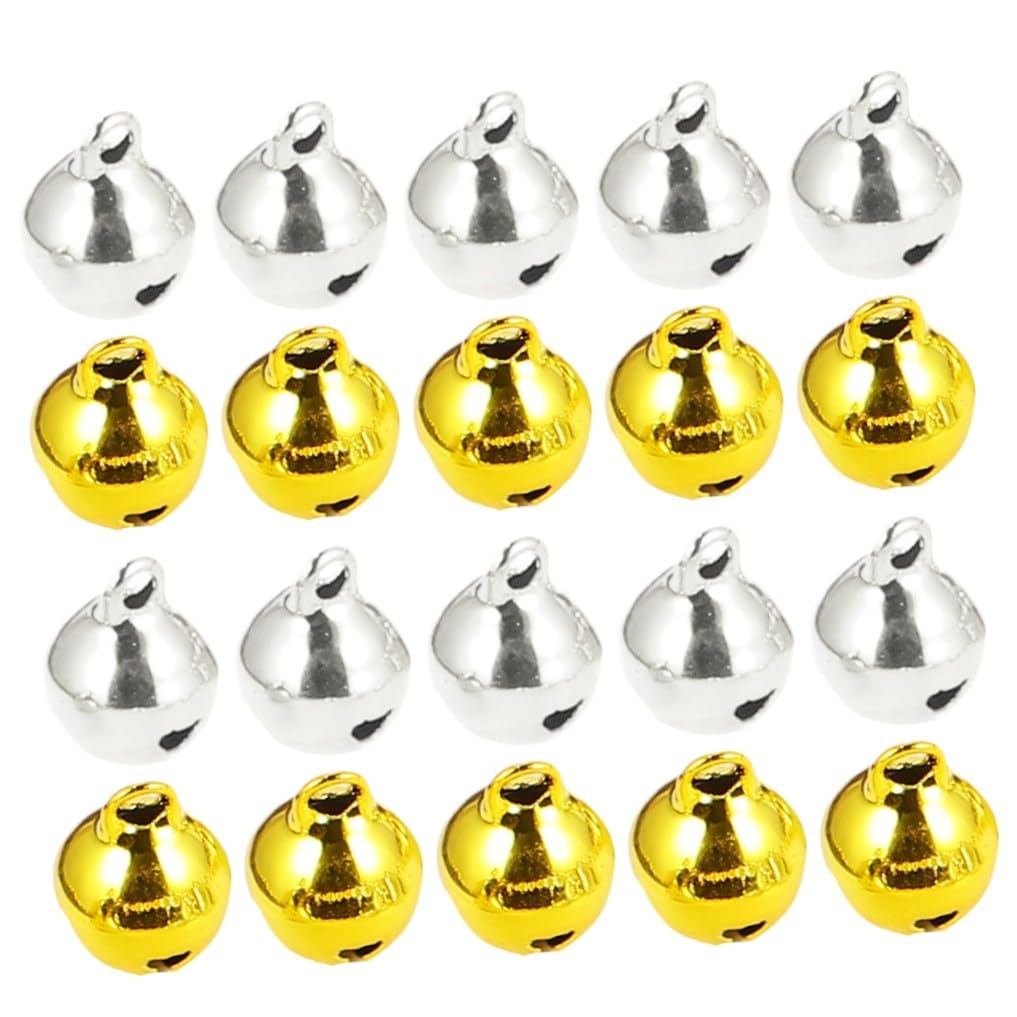 STOBOK 3 Set Ciondolo Portachiavi Decorazioni per Natale Campanellini Natalizi Piccole Campanelle Ciondolo Campanelli D'albero Mestieri di Campane Ciondolo Albero Fai da Te 200 Pezzi * 3
