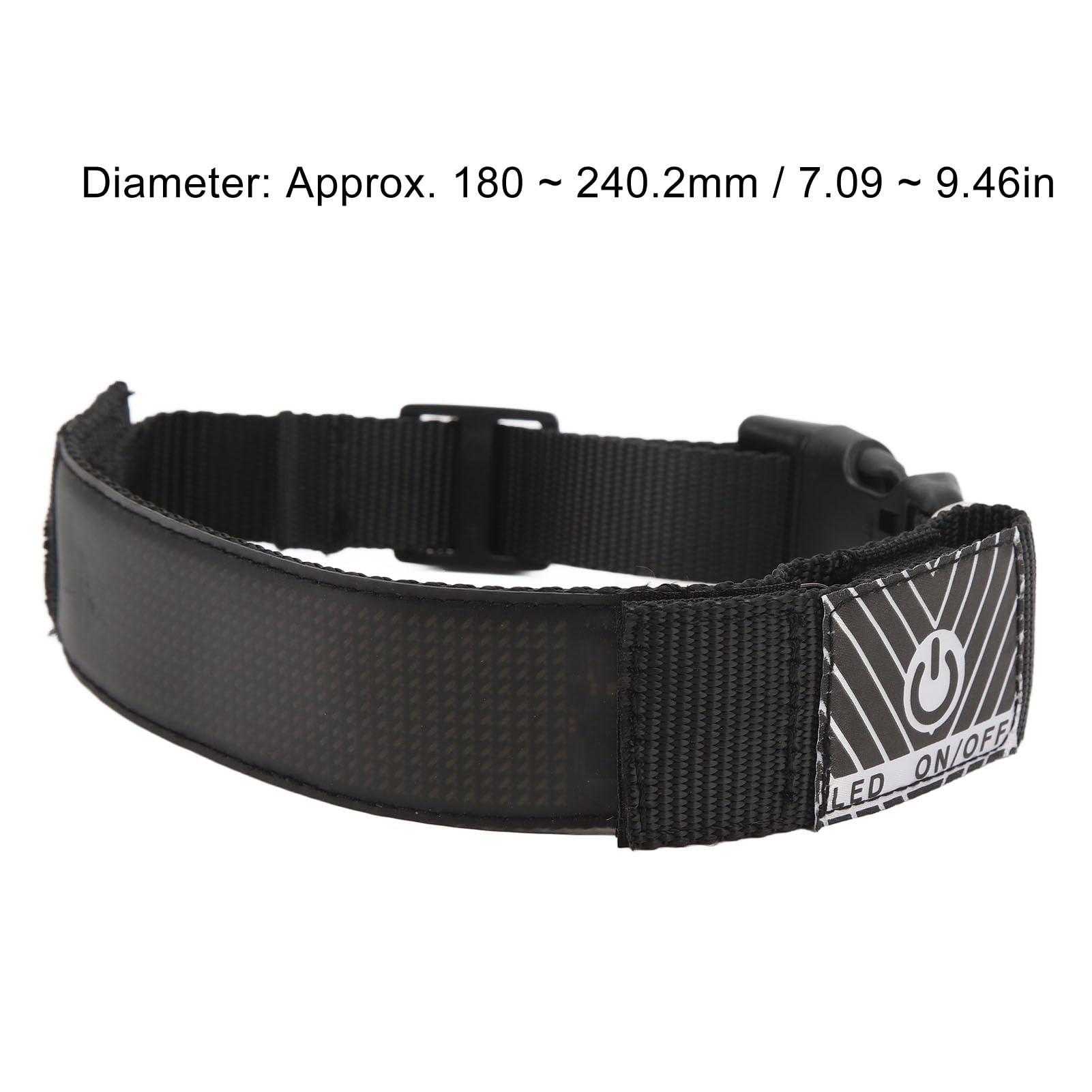 Collare per Cani a LED Programmabile Ricaricabile Luminoso Ad Alta visibilità Collare Luminoso Illuminato Sicurezza per Cani Lampeggiante Collo Luminoso BT Trasmette