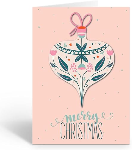 Stonehouse Collection Tarjetas de Feliz Navidad 12 tarjetas y sobres en caja de vacaciones Adorno de Navidad Hecho en Estados Unidos