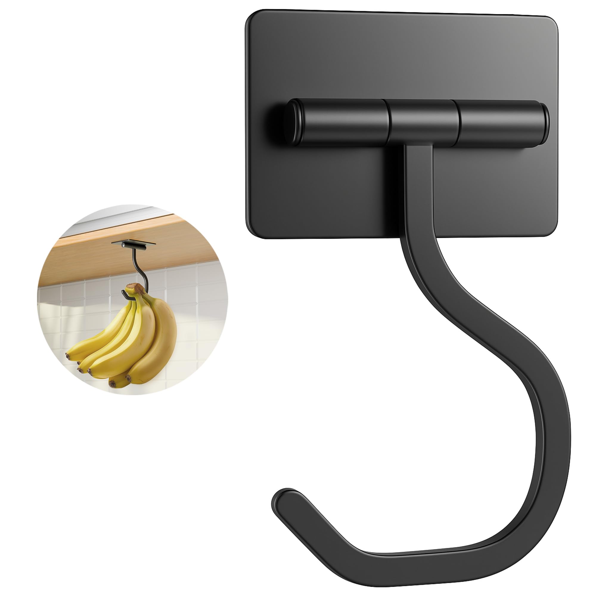 Banana Hooks Under Cabinet - Store 20 Bananas -1