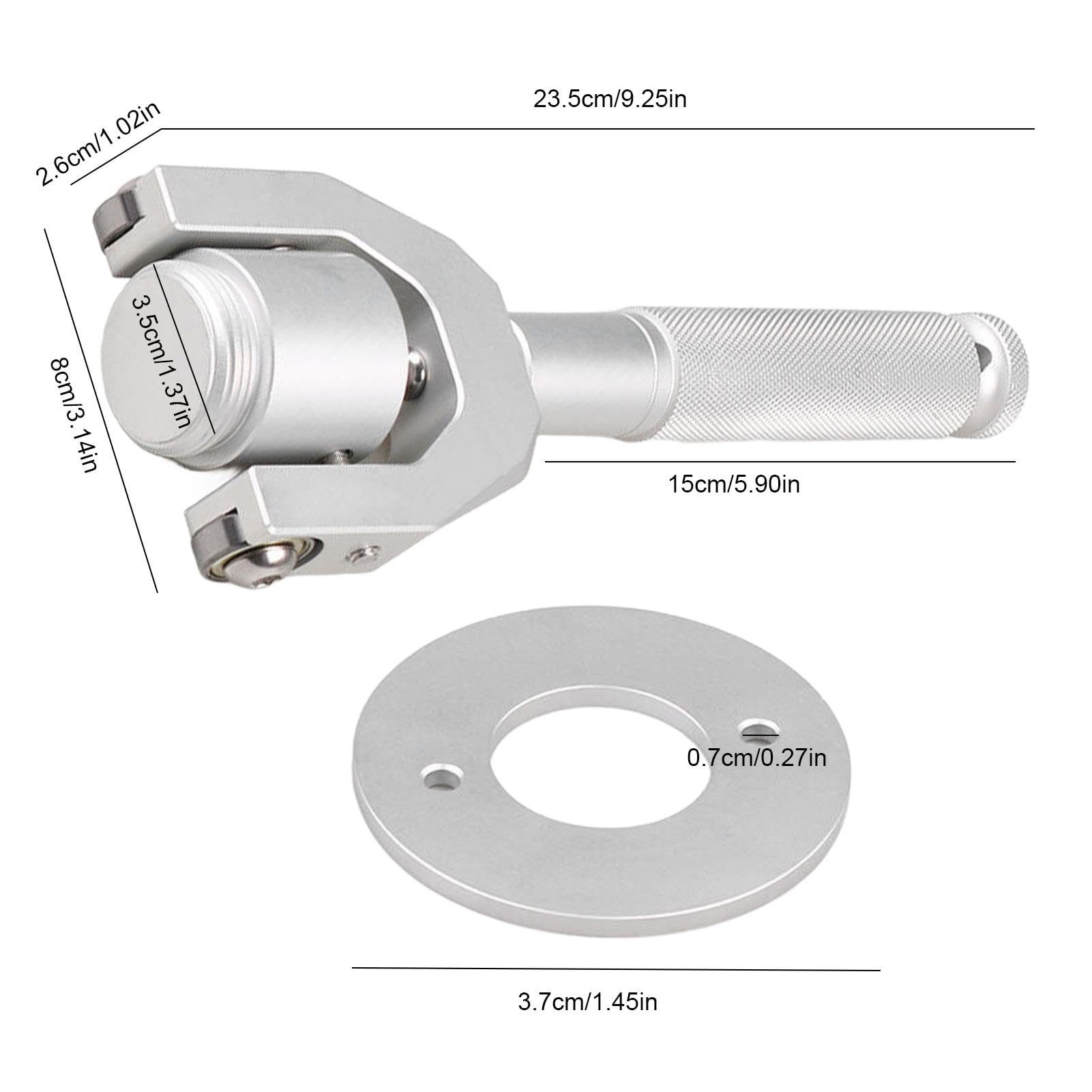 Outil de courroie automobile | Fournitures d'entretien de voiture d'ingénierie de précision | Kit de démontage d'embrayage | Outil de démontage de courroie pour garantir que les tâches de remplacement | Outil Pour Courroies En D'Aluminium Pour Atelier Rép