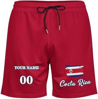 Custom Soccer Shorts with Country Style Personalized Name Number, Athletic Swim Trunks for The 2026 FI FA World Cup