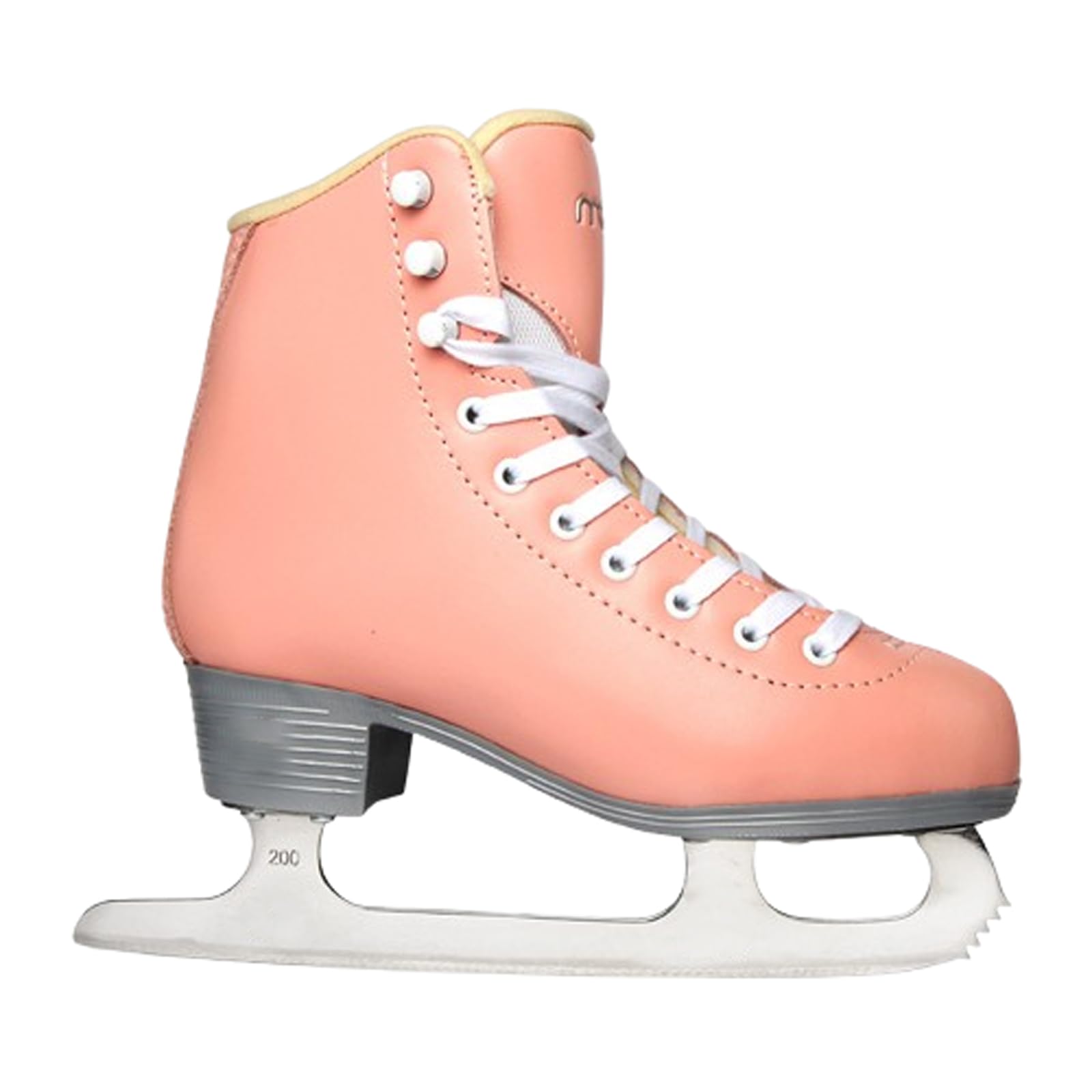 Patins de Hockey Unisex-Adult,Patines de hielo para patinadores principiantes e intermedios,Forrado para un ajuste cómodo para pistas de patinaje sobre hielo(Color: blanco,negro,rosa)