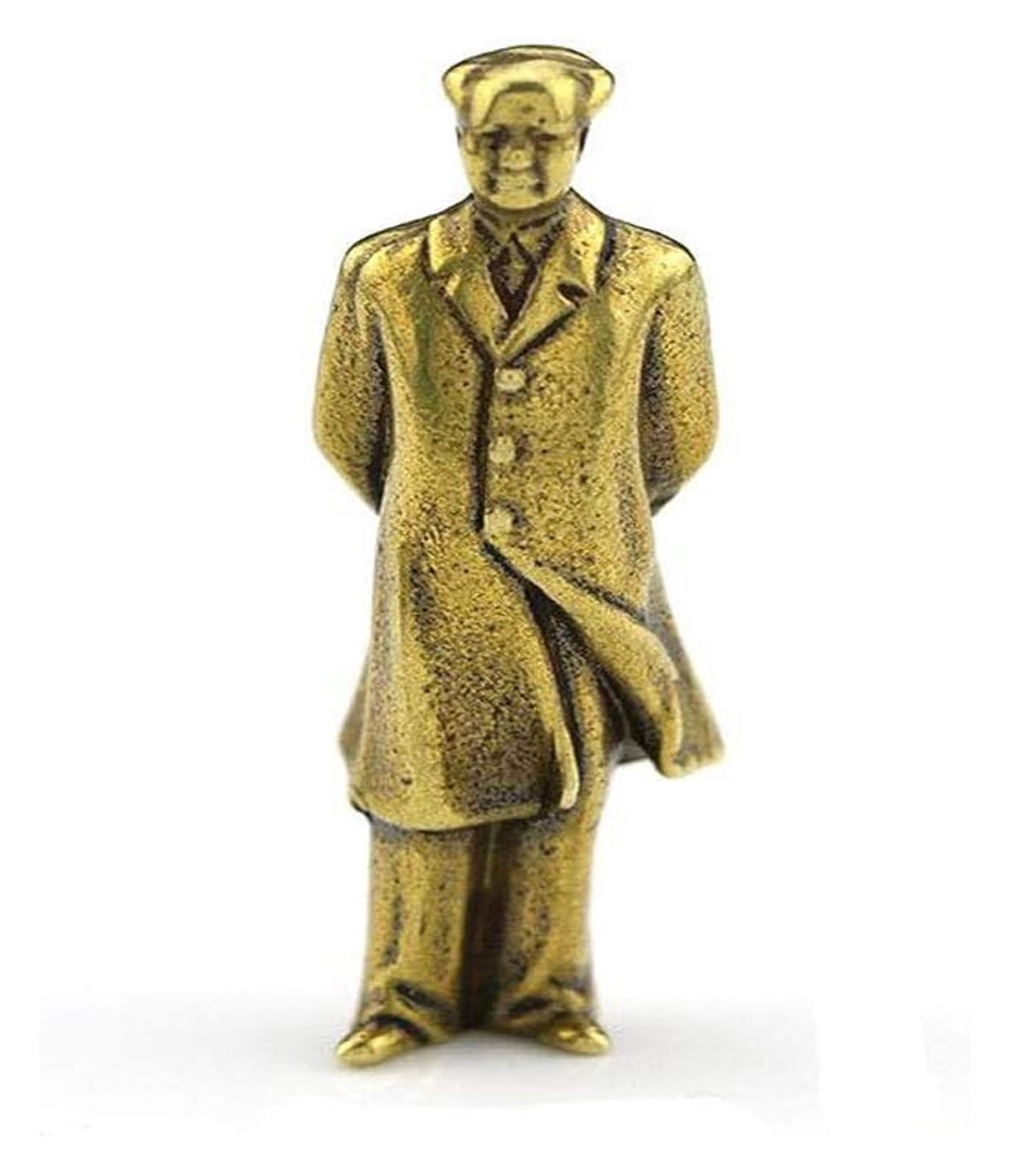 XCFTYRU Vintage Brass Statue， Vintage Copper Chinese Figurines Small Ornaments Retro Brass Home Decor Accessories