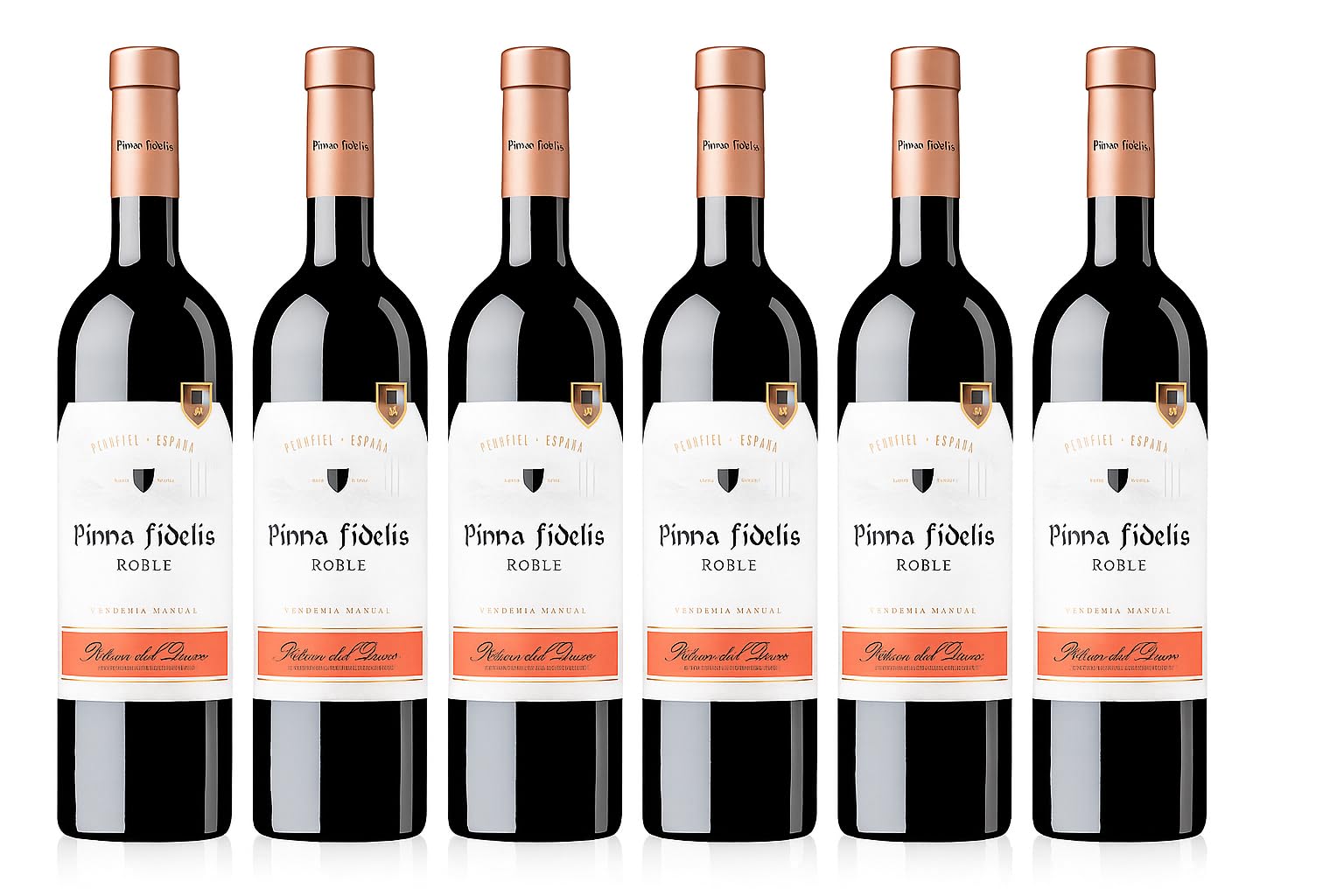 Pinna Fidelis Roble 2023 – Pack 6 Botellas de Vino Tinto Ribera del Duero, 100% Tinta del País – Crianza 6 Meses en Roble Americano y Francés – 75 cl por Botella, 14,5% Vol.