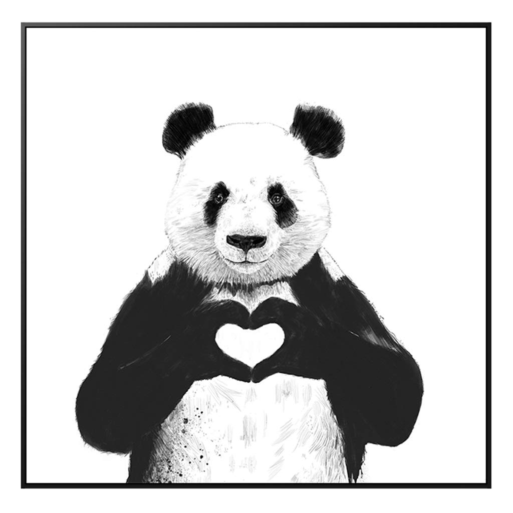Amazon｜YNFNGXU パンダ絵画キャンバスウォールアートピクチャー