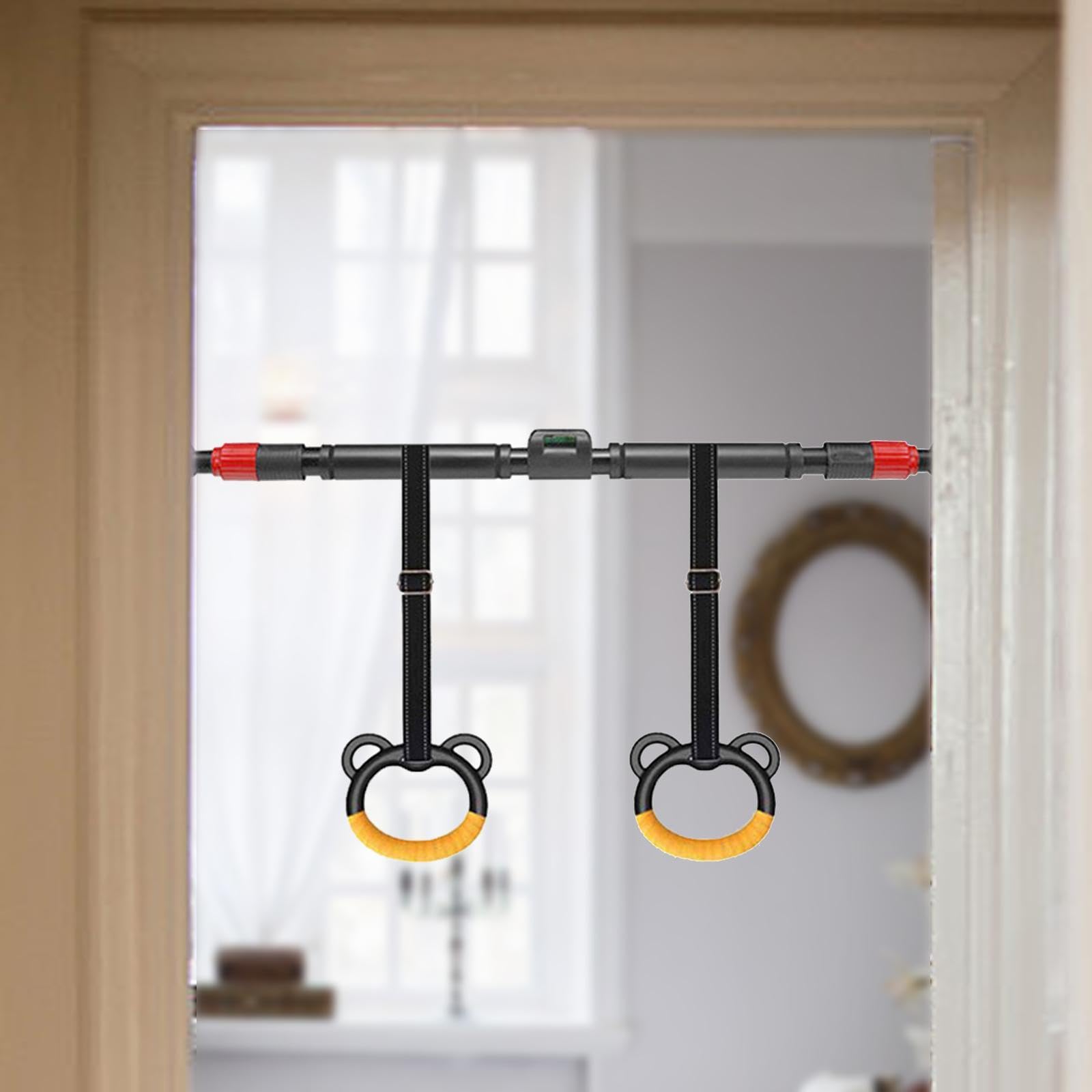 HEAVENGLOW Gymnastics Rings for Children Adults Home Lightweight Pull up Exercise Rings | Team Sports | Gymnastics | Equipment-image-43