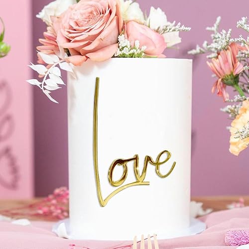 Miniatura 7 de Decoración para tartas de amor para mujer, decoración de pastel de cumpleaños, decoración de pastel de amor, decoración de tartas de acrílico,