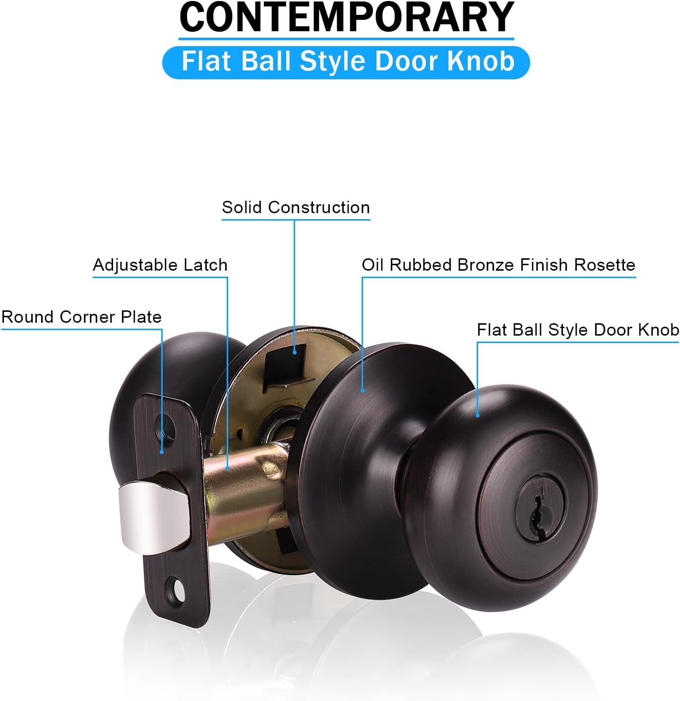 One-Day Sale: Up to 40% Off KNOBWELL 6 Pack Keyed Alike Exterior Door Knobs with Oil Rubbed Bronze Finish, Keyed Entry Door Knobs Bedroom Door Knobs with Lock and Key, Entrance Door Knob Set Black Friday - 60% OFF KNOBWELL 6 Pack Keyed Alike Exterior Door Knobs with Oil Rubbed Bronze Finish, Keyed Entry Door Knobs Bedroom Door Knobs with Lock and Key, Entrance Door Knob Set