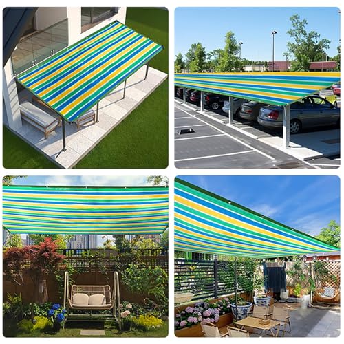 Filet d'ombrage anti-UV avec oeillets de fixation pour balcon et pergola