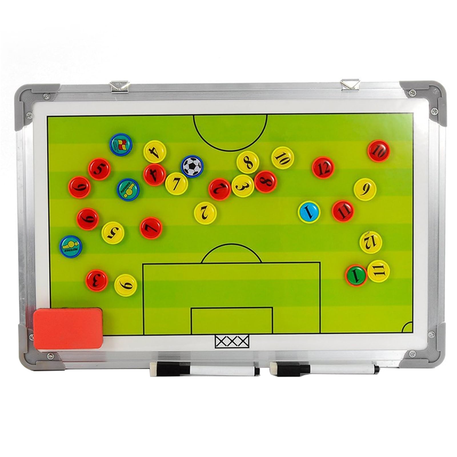 Calcio Strategia Trainer Board Lega Calcio Tattiche Magnetiche Piastra con Penna Cancellare A Secco Calcio Traning Equimpment Accessori