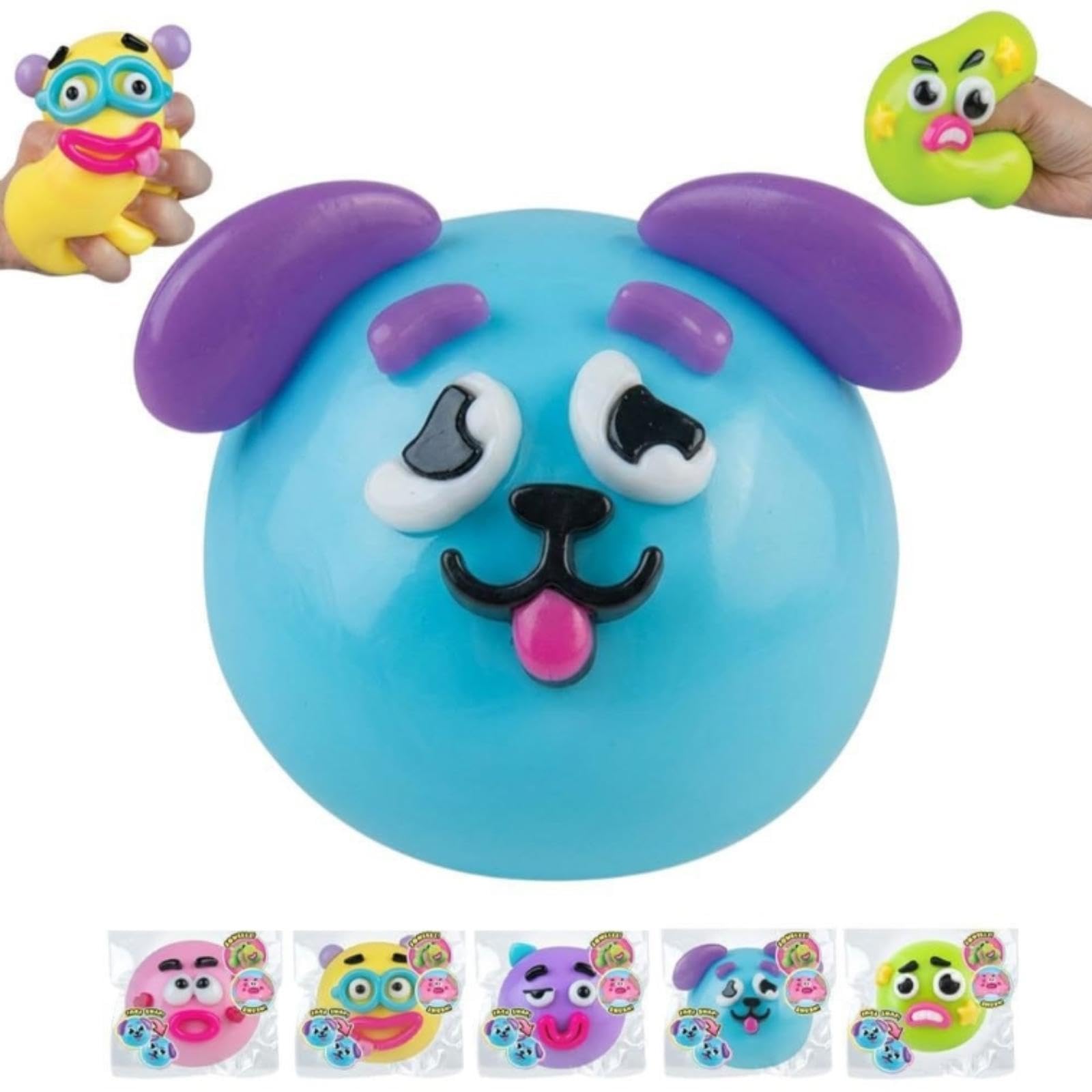 NEW Smushers Squishy-Curiosities Smushers Dog Face Swap Squishy,Soft Slow Rising Stress Relief for Stress & Anxiety Relief, Cute Dog Face Sensory Fidget for Adults Anxiety Relief