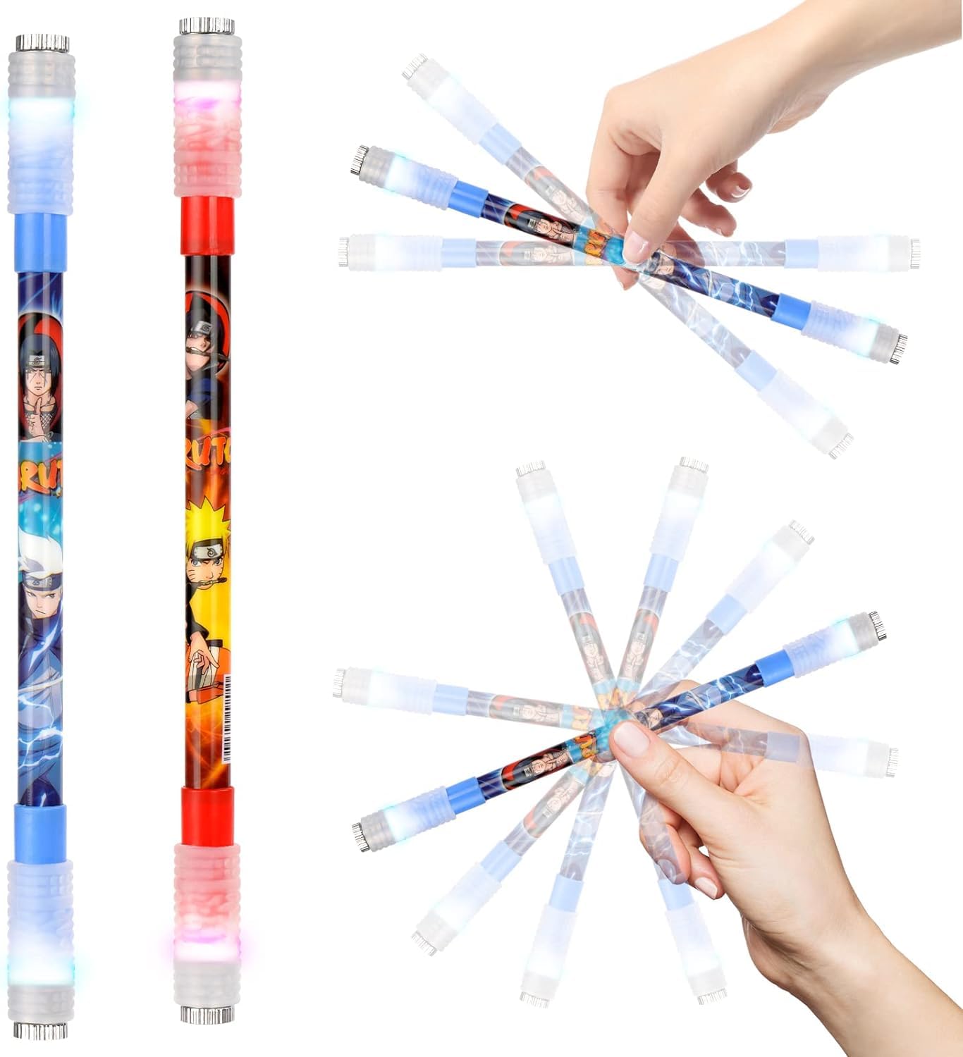 Pass & Play LED Spinning Rotatable Finger Pen - Non-Slip Coated LED Spinning Pen Mod with Weighted for Gaming Student (3)