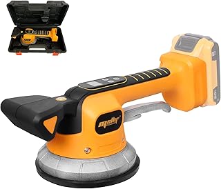 Tile Vibration Leveling Machine, for Dewalt 20V Max Battery (Battery NOT Included) Tiler Vibrator Tool with Ten Adjustable Speed & Suction Cup & Digital Display & Lock Design for Floor | Tile | Wall