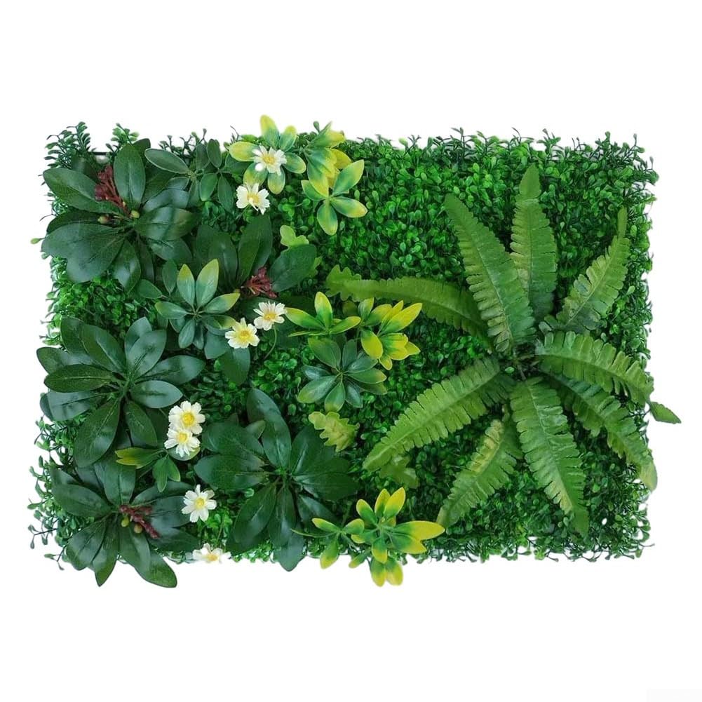 Paneles de boj artificial, paneles de seto artificial, paneles de plantas de boj, valla de seto de plantas artificiales verdes, panel de pared de césped artificial, hiedra verde, valla de privacidad