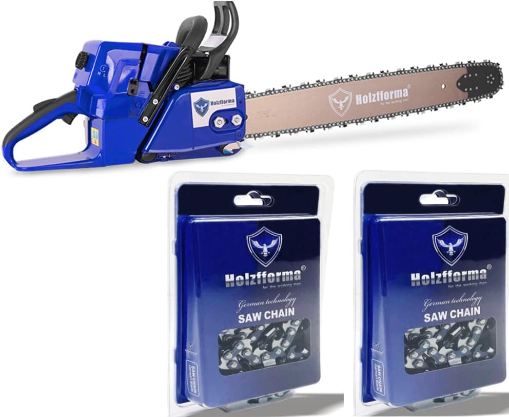 Holzfforma G444 Blue Chainsaw Power Head Normal Handle Bar With 24inch 3/8” .050