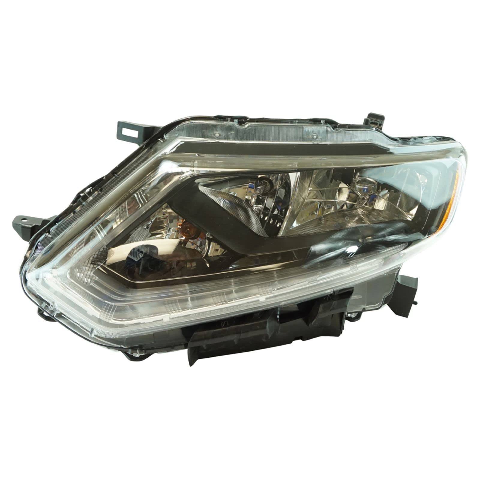TRQ Driver Side Headlight Assembly Halogen Compatible with 2014-2016 Nissan Rogue NI2502226