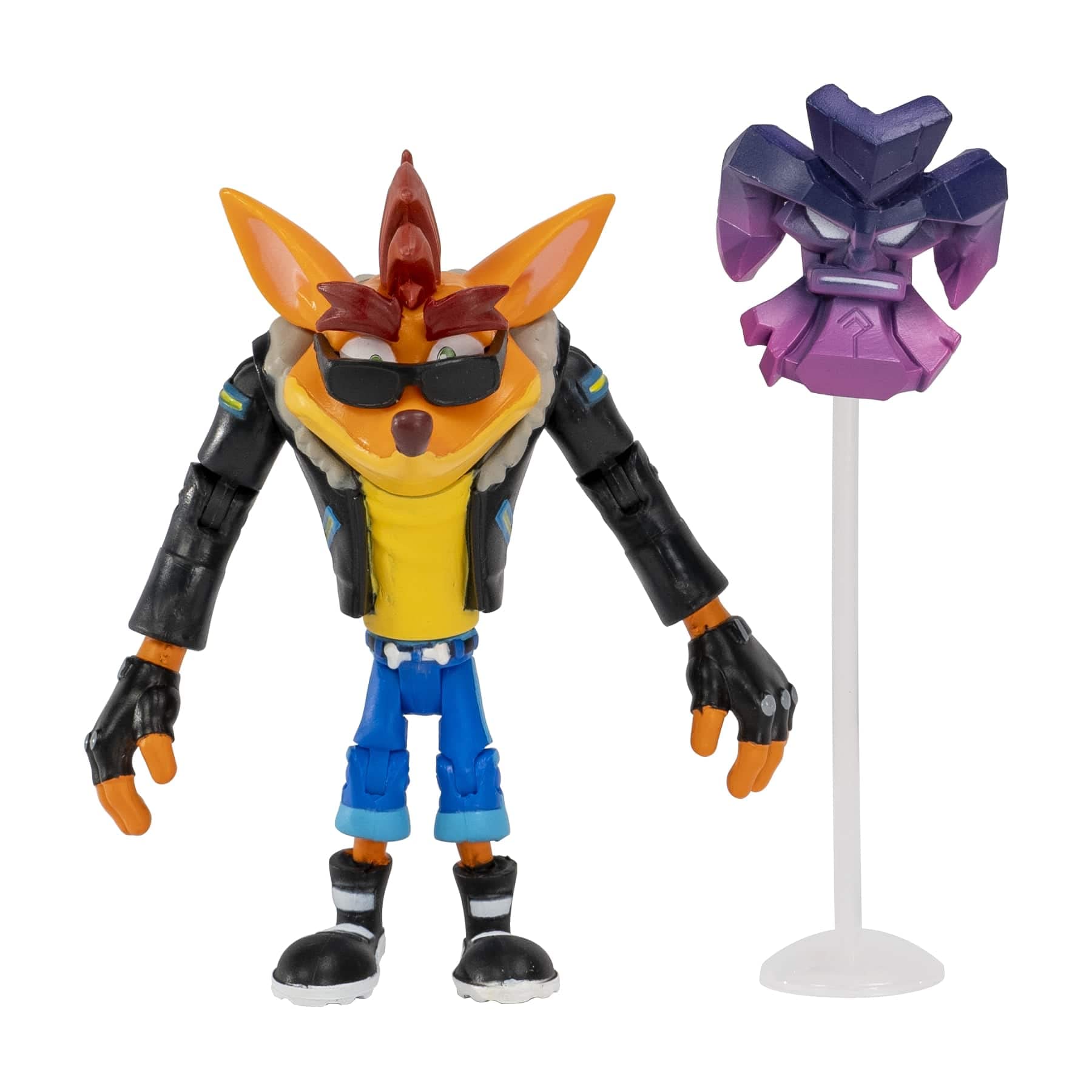 Crash Bandicoot 4.5-Inch Action Figures - Biker Crash With Akano