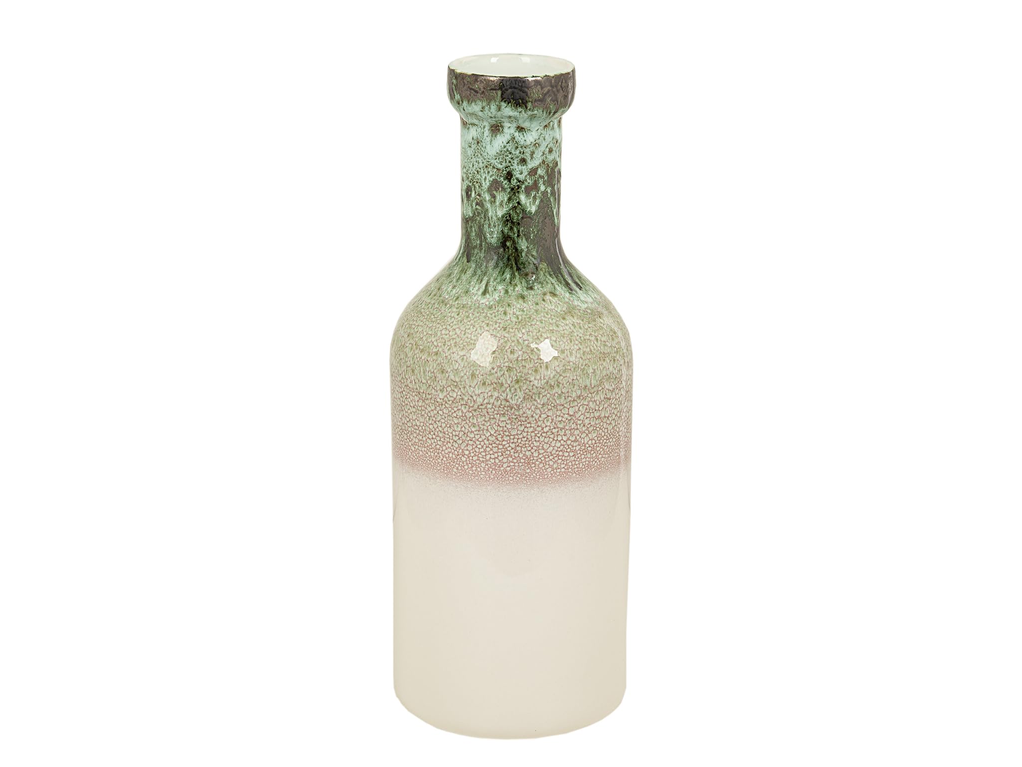 Vase en céramique multicolore grand format pour bouquet de fleurs et déco