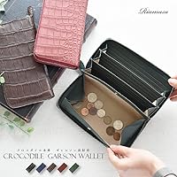 Amazon | [MGsable] クロコダイル ギャルソン ラウンド 長財布 男女