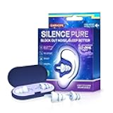 Ear Plugs for Sleeping - Soft Reusable Gel Ear Plugs for Noise Reduction & Focus, 3D Oval Noise Cancelling Design (35dB), Ideal for Side Sleepers - 2 Pairs (S + M/L)