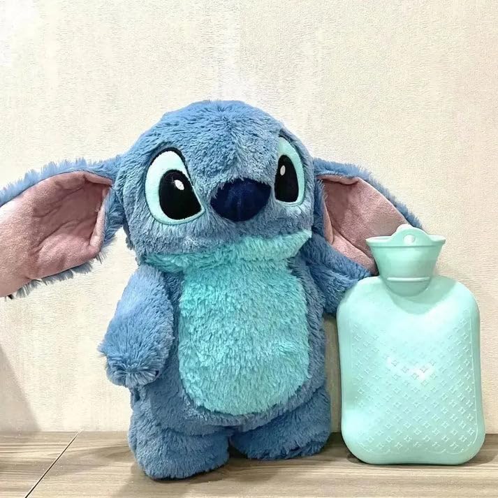 Image of Tinytotem Lilo and Stitch Hot Water Bag Multicolored for Period Menstrual Cramps Relaxation Soft Toy Girls Kids Huggable Plush Birthday Gifts for Girls Friends Christmas Valentine New Year Gift