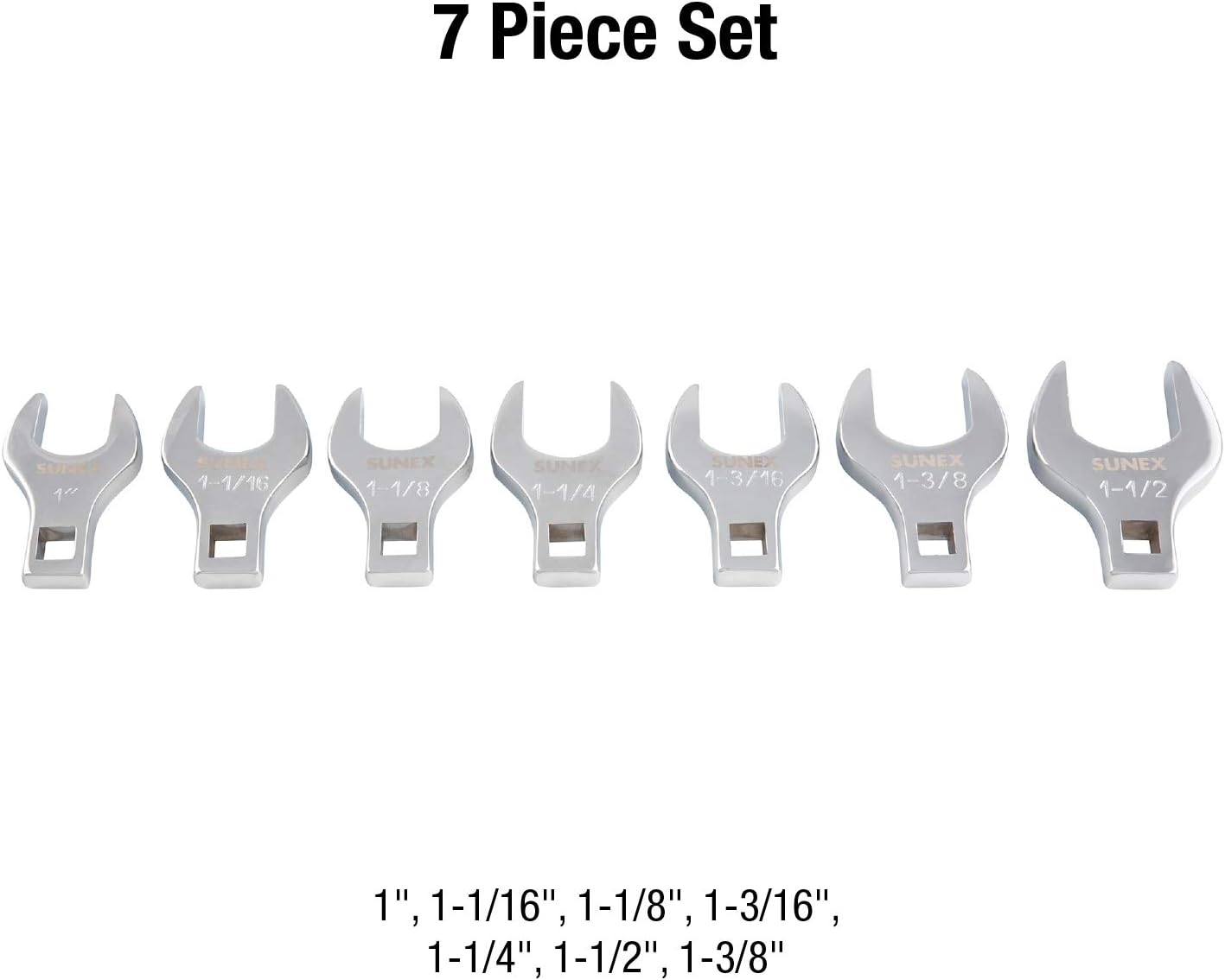 🛒 Flаѕh Sаlе Sunex 9720A 1/2-Inch Drive Jumbo SAE Crowfoot Wrench Set, 1-Inch - 1-3/8-Inch, Fully Polished, 7-Piece (Includes Storage Rail) 🛒 Flаѕh Sаlе Sunex 9720A 1/2-Inch Drive Jumbo SAE Crowfoot Wrench Set, 1-Inch - 1-3/8-Inch, Fully Polished, 7-Piece (Includes Storage Rail)
