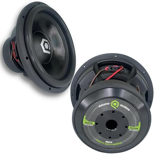 Miniatura 1 de SOUND Q QUBED SoundQubed HDX3 Series 2000W RMS Subwoofer de 12 pulgadas doble 1 ohmio