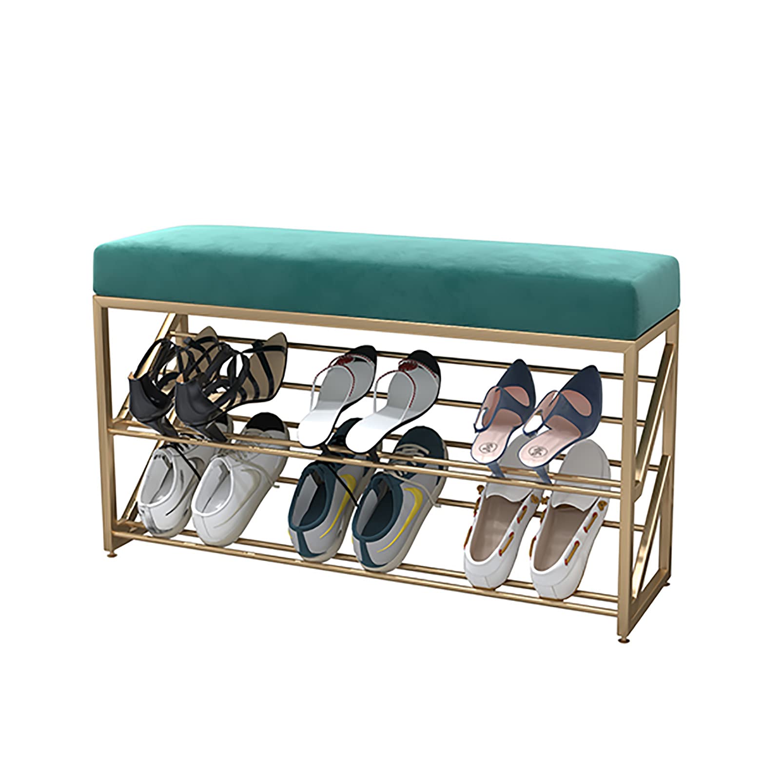 Rangement entrée étroit grâce au banc à chaussures de 25 cm de large